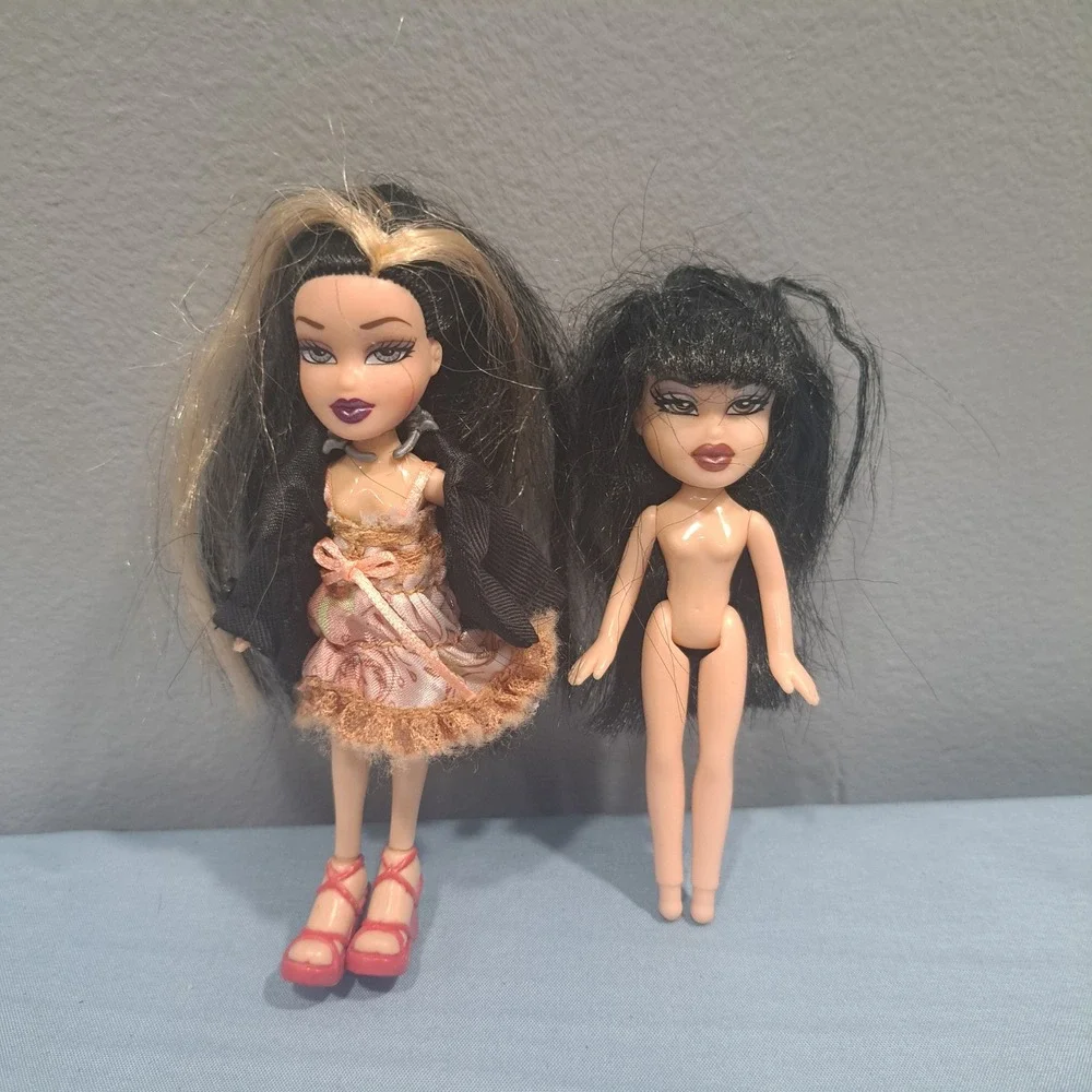 VTG‎ Lil Bratz Mini Doll Lot Black Hair Y2K 2000s Collectible Toy